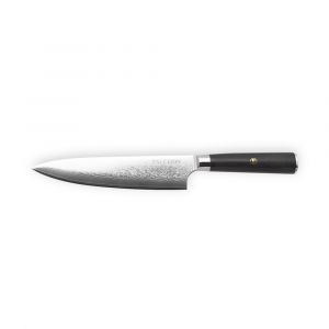 Fauchon Couteau chef Damas noir - 32.5 cm