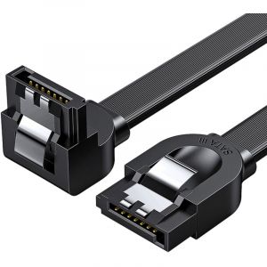 UGreen Câble SATA 3.0/6Gbps/Coudé/0.5m/Noir
