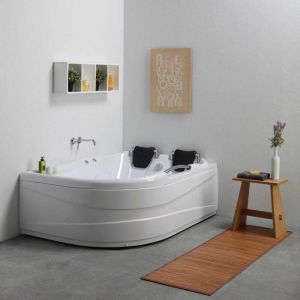 Kiamami Valentina Baignoire D'angle Acrylique 2 Places / Aida