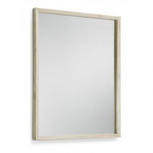 D&eacute;coration d'Autrefois Grand miroir bois beige - ela&iuml;se