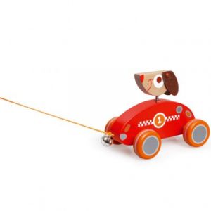 Scratch Europe Jouet à tirer César le chien