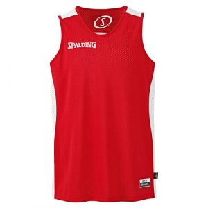Spalding Spalding - Essential Maillot Reversible - Maillot de Basket - Homme - Rouge (Rouge/Blanc) - Taille: XXS