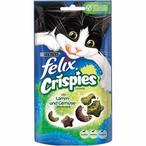 Felix Crispies Friandises pour chat - viande, légumes (45 g)