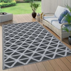 Image de VidaXL Tapis d'extérieur Noir 80x150 cm PP