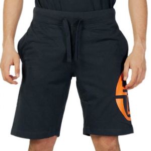 Sergio Tacchini Short Homme - Marine/Orange - Taille élastique - 100% Coton