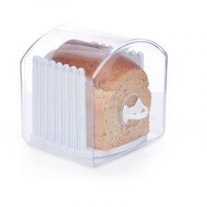 Kitchen craft KC BLUE KitchenCraft Stay Fresh Bo&icirc;te &agrave; Pain Extensible en Plastique avec Trancheur de Pain