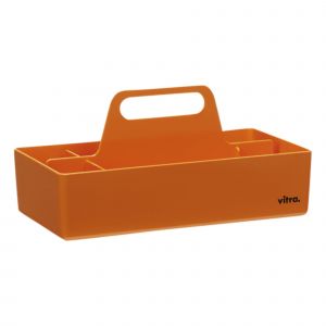 Image de vitra Bac de rangement Toolbox RE / Recyclé - Compartimenté / 32 x 16 cm orange en matière plastique