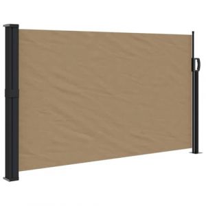 VidaXL Auvent latéral rétractable Taupe 117x300 cm, écran d’intimité de Jardin, Brise-Vue de Balcon, écran d'extérieur, Brise-Vue d'extérieur