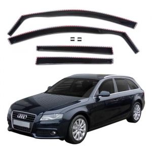 J&j Automotive | Gp Deflecteurs D'air D&eacute;flecteurs De Fen&ecirc;tre Lat&eacute;rale Compatible Avec Audi A4 (B8) 5p Combin&eacute; 2009-2015 4pcs