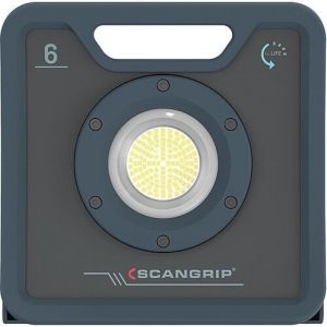 Scangrip Lighting Nova 6, Lampe De Travail &agrave; LED, &eacute;clairage Continu, R&eacute;sistante &agrave; l'eau Et &agrave; La Poussi&egrave;re, 6000 Lumens
