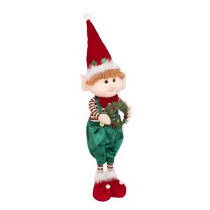 Lutin Filou debout vert rouge
