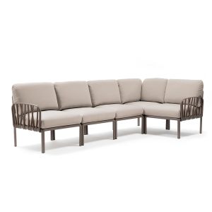 Nardi Canapé pour extérieur KOMODO 5 (Tortourelle / Panama - Polypropylène fibre de verre et tissu Tech)