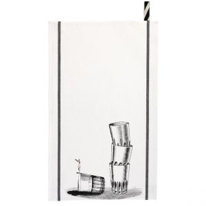 Declikdeco Torchon Victor Blanc 50 x 70