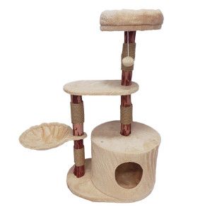 Image de Griffoir Nuno Natural Wood beige (100 cm) Une pi&egrave;ce