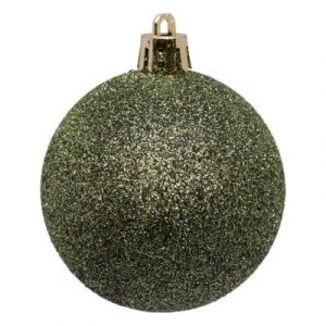 Feeric Light & Christmas Lot de 25 boules D.6cm polystyrène recyclé vert olive - Feeric lights & christmas