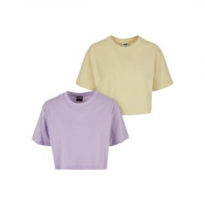 Urban classics T-shirt crop femme Oversized (x2)