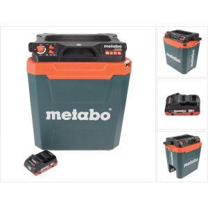 Metabo Kb 18 bl Glacière sans fil 18 v avec fonction maintien au chaud 28 l Brushless + 1x batterie 4,0 Ah - sans chargeur