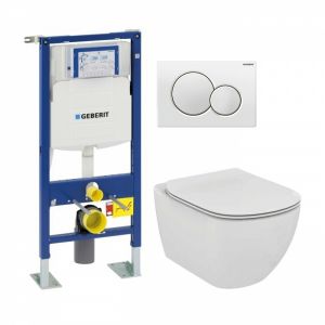 Geberit Pack WC UP320 + Cuvette AquaBlade TESI + Sigma blanche
