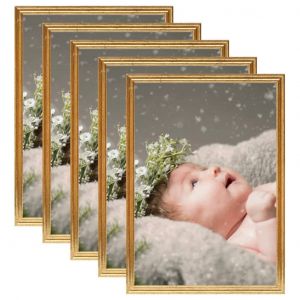 VidaXL Collage De Cadres Photo 5 Pcs De Mur Table Dor&iquest;&iquest; 15x21 Cm Mdf