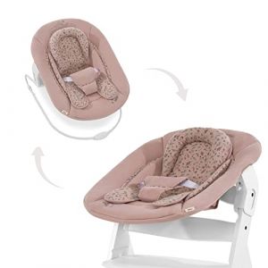 Hauck Transat balancelle pour chaise haute évolutive Alpha 2en1 Bambi rose