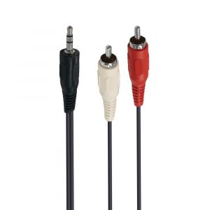 Accsup C&acirc;ble et Connectique CABLE JACK 3,5 MALE / 2 X RCA MALES 5M NOIR