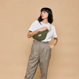 Sac banane Olivia matelassé Olive