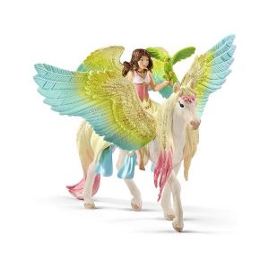 Schleich Bayala Fée Surah avec un pégase scintillant, Figurine