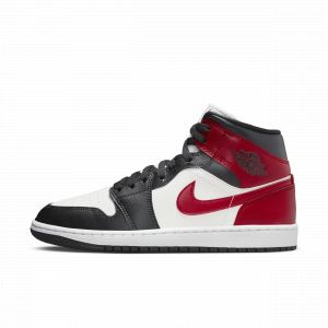 Jordan Air 1 Mid Black Toe Blanc/rouge