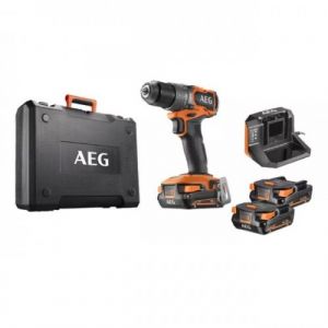 AEG Perceuse-visseuse SUBCOMPACT 18 Volts BRUSHLESS, 65 Nm, livrée en malette avec 2 batteries 2,0 Ah et son chargeur