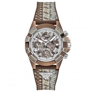Guess Montre Homme Iconic 40Th - GW0813L2 Bracelet Acier Marron