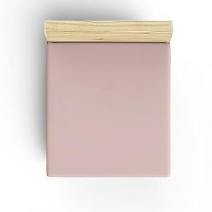 Drap housse individuel 90x200 Rose p&acirc;le