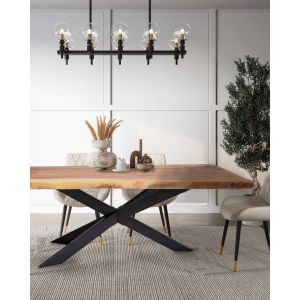 Uniqka - Laguna - Table repas en bois massif de suar