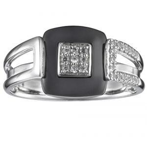 Image de Ceranity 12/0058 N - Bague en céramique et argent pour femme