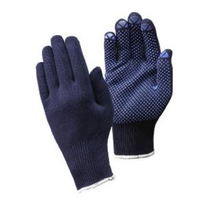 Fortis Gant en tricot, coton polyester, bleu, Taille : 7 (par 12)