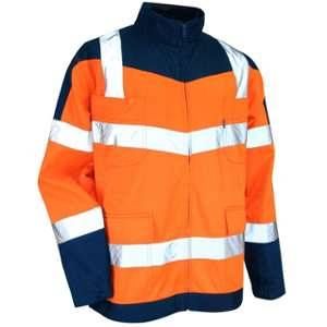 LMA Blouson bicolore haute visibilité Urgence Bleu / Orange 3XL