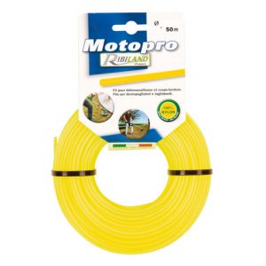 Image de Ribimex Fil rond diam.3,3 mm x 50m jaune"MOTOPRO"