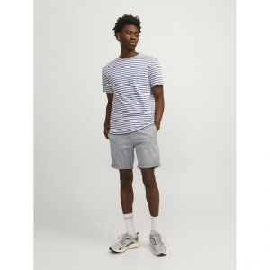 Jack & Jones Short chino homme gris en coton Ian