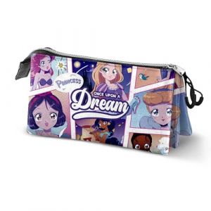 Karactermania Disney Princesses Comic-Trousse Triple, Multicolore, 23 x 11 cm