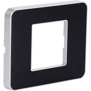 Zenitech Plaque de finition simple Kalya - Noir