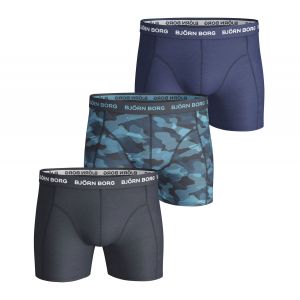 Björn Borg Shadeline Sammy Caleçon Pack De 3 Hommes - Bleu, Multicouleur