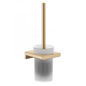 Hansgrohe Porte-brosse WC mural bronze brossé