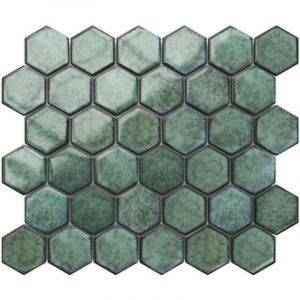 Ilcom - Mosa&iuml;que en c&eacute;ramique sur maille pour salle de bain ou cuisine 32.3cm x 27.7cm - Nori Hive