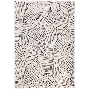 Declikdeco Tapis recyclï¿½ Paulin Neige 200 x 290 x 2