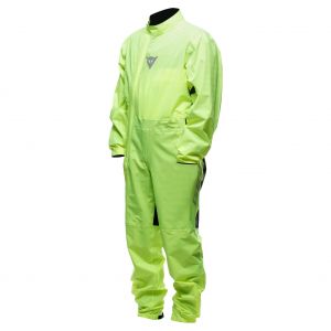Dainese Ultralight Rain Suit, Combinaison de Pluie Imperm&eacute;able et Coupe-Vent, Ultra L&eacute;g&egrave;re, Pliable, pour les Motos, pour Hommes et Femmes, Jaune Fluo, S
