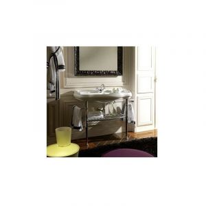 Image de Ondyna LAVABO RETRO LUXE PARIGI 100-55CM BLANC BRILLANT RÉF.WPG10509