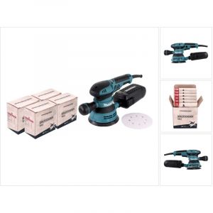 Image de Makita BO5041J Ponceuse excentrique 125 mm 300 W + 4x Sets de ponçage Toolbrothers TURTLE