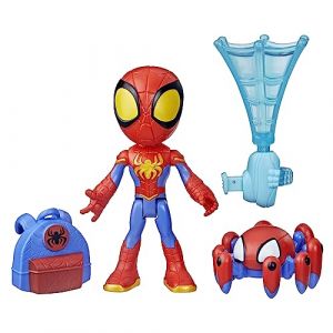 Hasbro Marvel Spidey et Ses Amis Extraordinaires Web-Spinners, Figurine Spidey avec Accessoire Toile