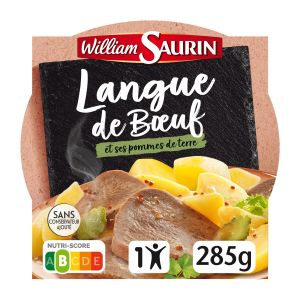 William Saurin Plat Cuisin&eacute; Langue De B&oelig;uf Et Ses Pommes De Terre L'assiette De 285g