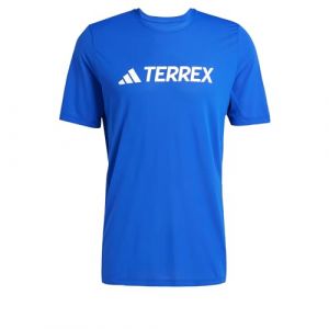 Adidas T-shirt de montagne mt log tech homme bleu