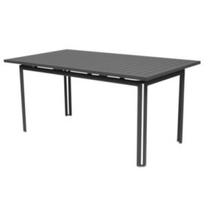 Image de Fermob Table rectangulaire Costa / 160 x 80 cm carbone en métal